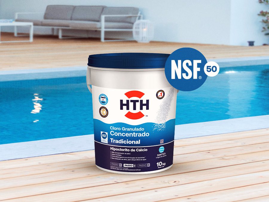 Segurança e performance certificadas: como o Cloro Concentrado Tradicional da HTH™ se tornou referência para piscinas de condomínios.